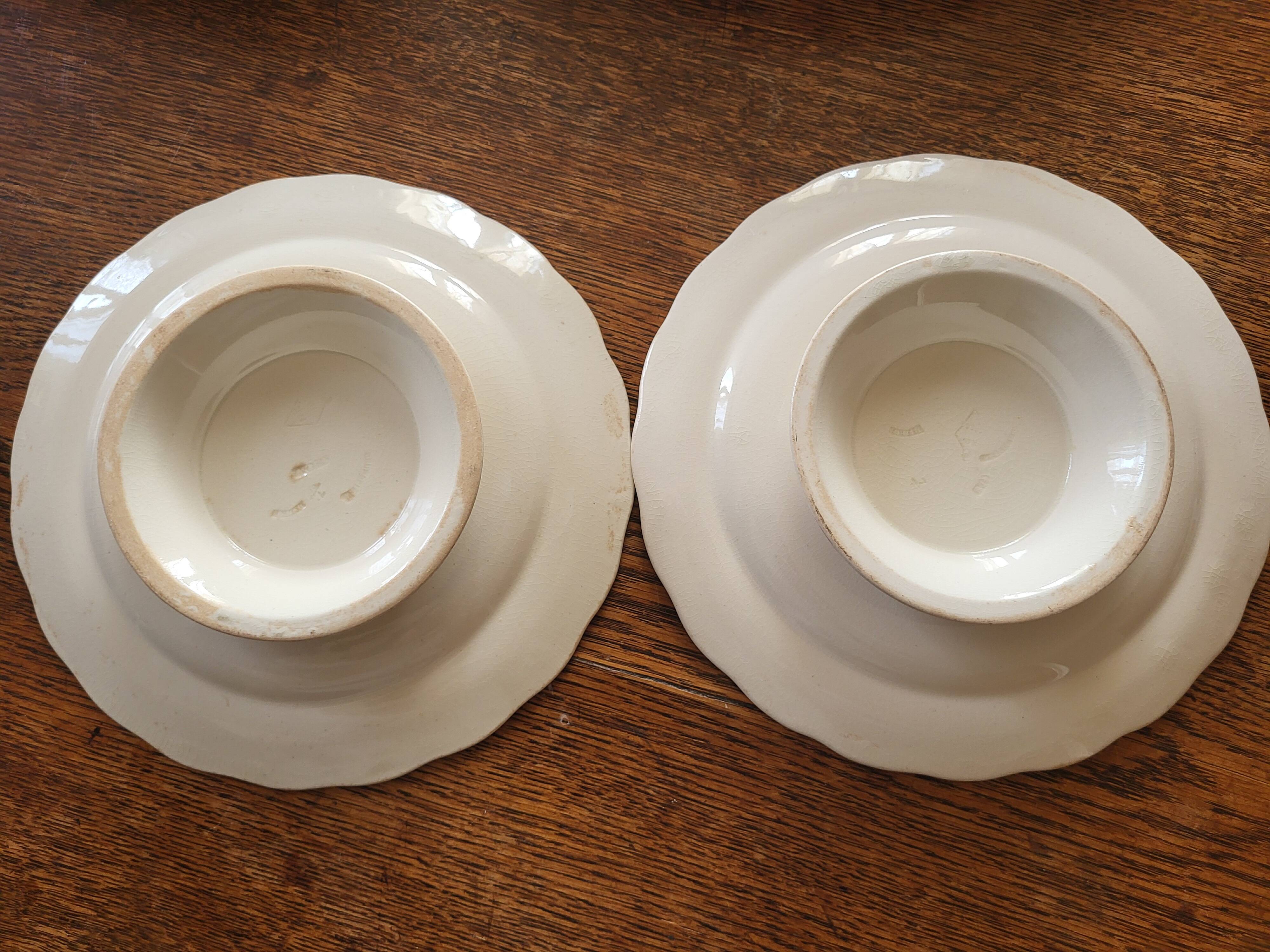 Service anglais ancien en céramique