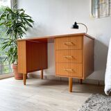 Vintage Scandinavian Formica Desk with 3 Drawers from the 70s