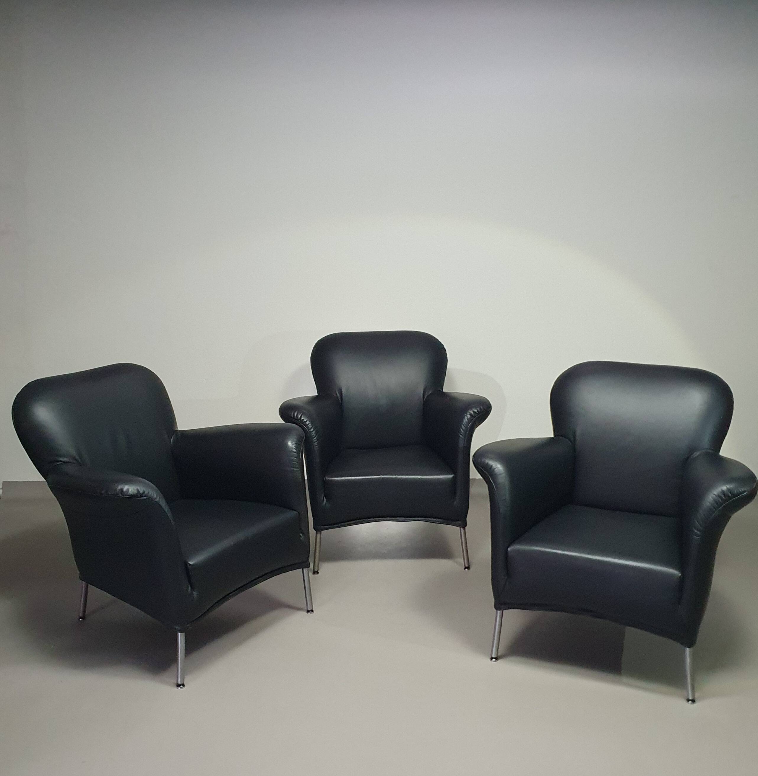 3 armchairs model Turn, Bert Plantagie