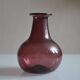 Blown and bubbled glass vase