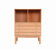Danish design oak chest of drawers with open display case