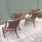 Rattan club chair