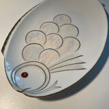 Porcelain dish fish shape 50s Reva