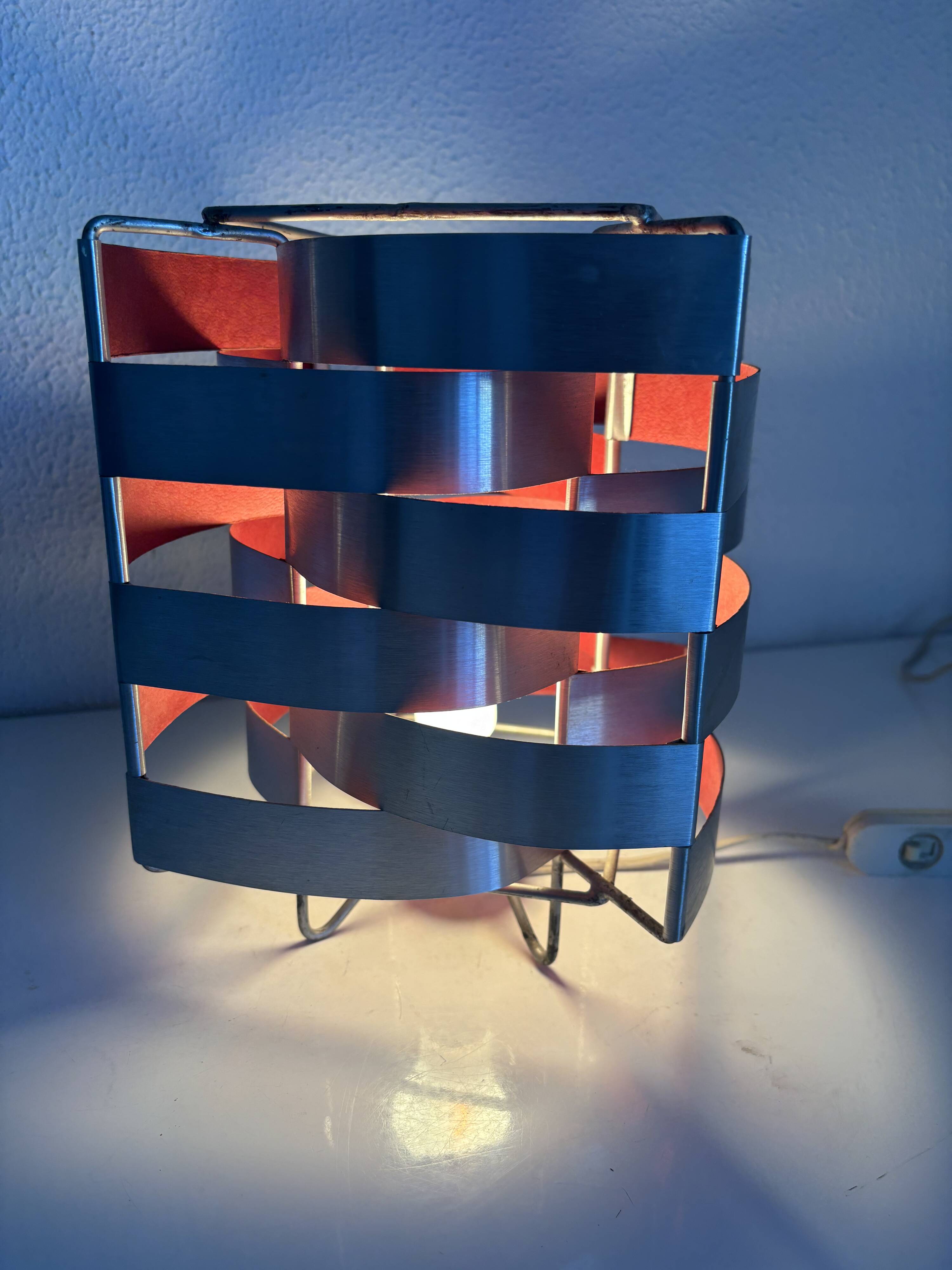 Vintage 1970s table lamp by Max Sauze model "Uranus" - 24 x 18 cm