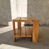 Vintage crate table, 1990s oak