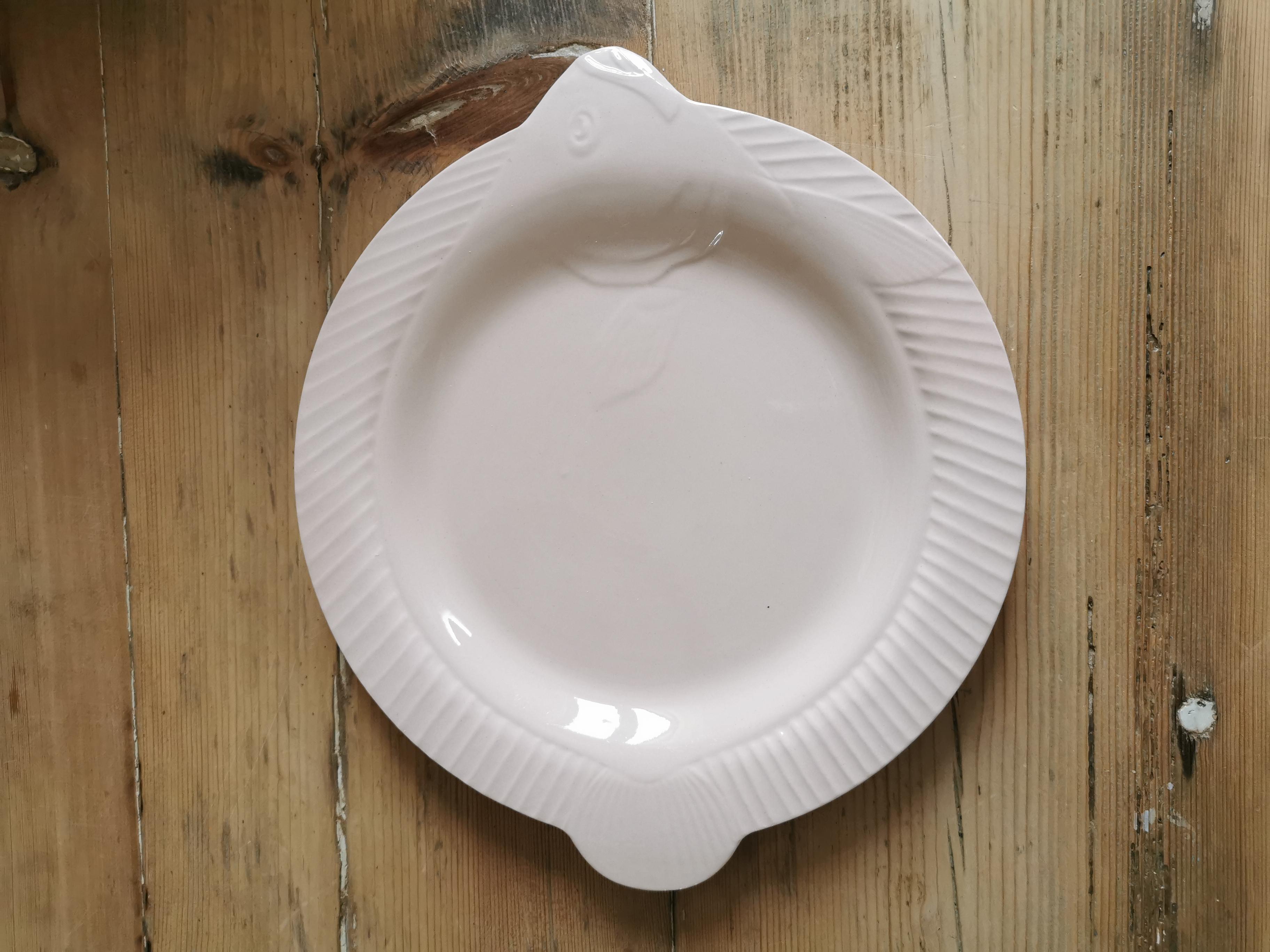 Set de 6 assiettes poisson Digoin Sarreguemines
