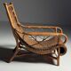 Rattan armchair 1950s vintage