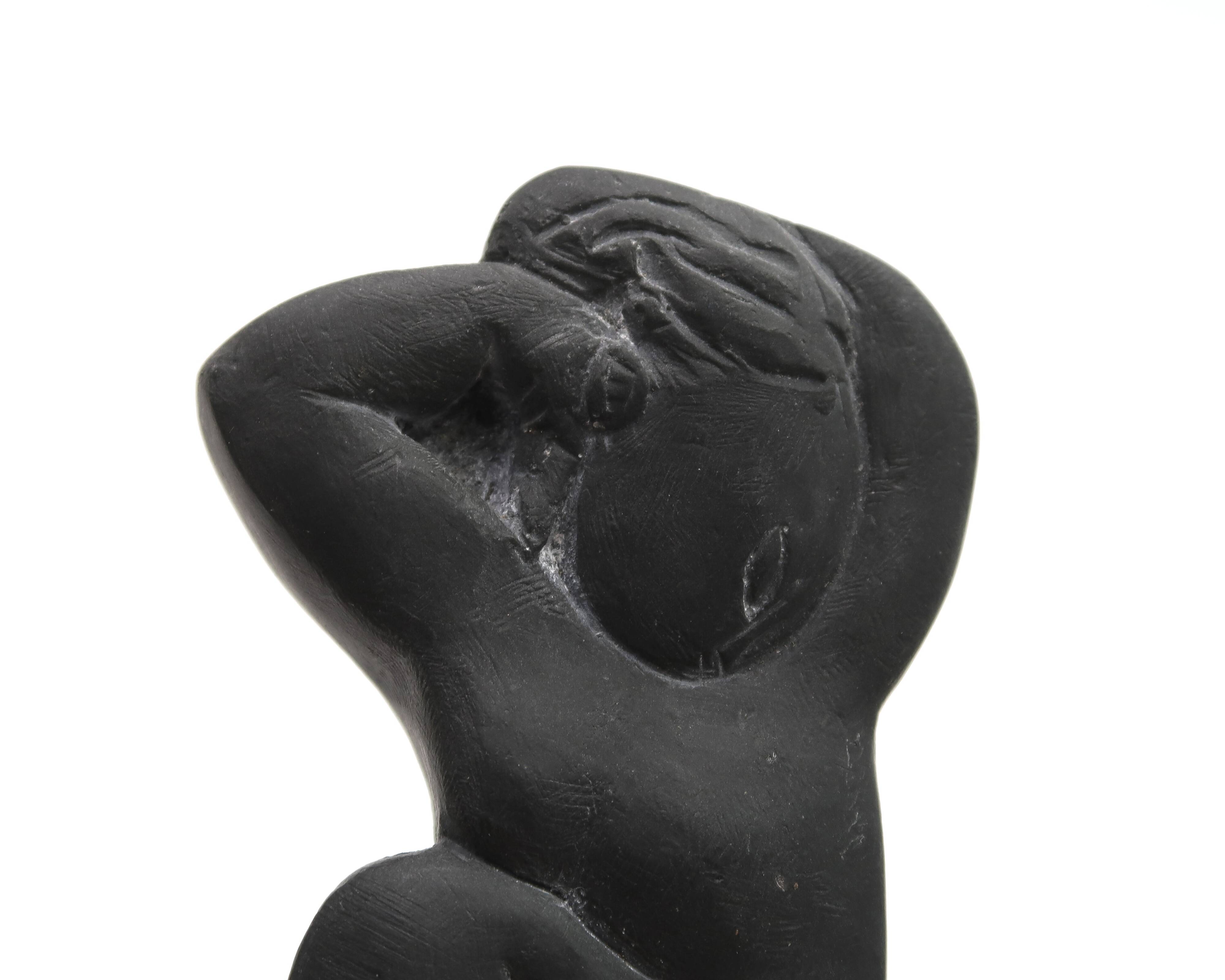 Sculpture after Amedeo Modigliani, nude woman signed A Crespelle