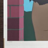 La femme bleue - Original hand-signed lithograph - Félix Labisse - 18/165