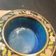 Vintage Chinese bowl in cloisonné enamel on four feet
