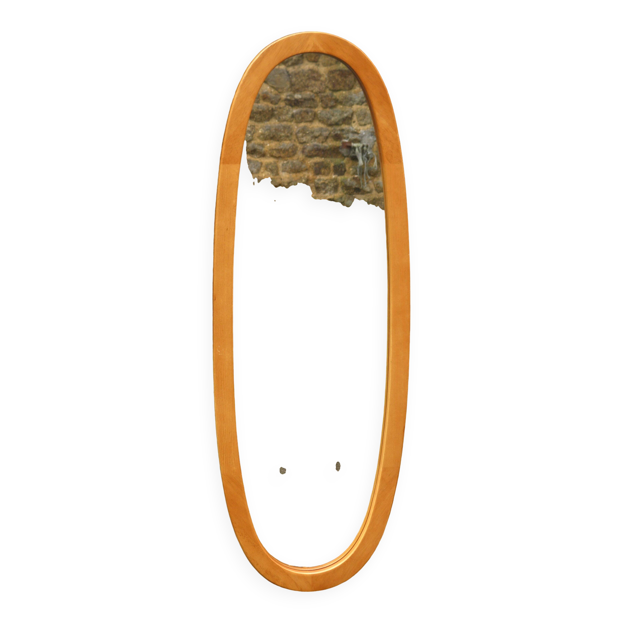 Oval wall mirror 118 x 42 cm