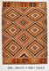 6x8 Orange Black Tribal Handmade Wool Kilim Rug