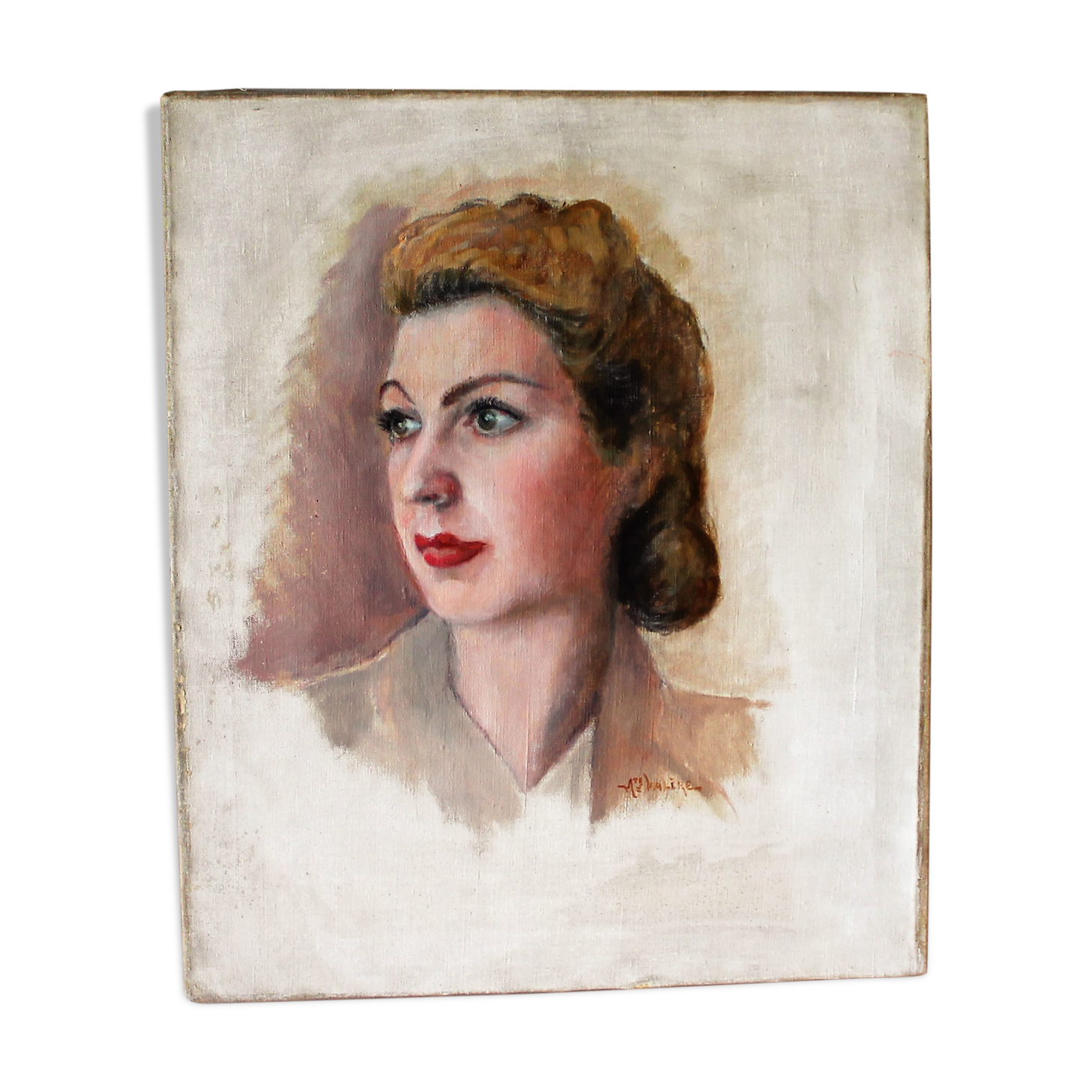 Oil portrait of Auguste Valère