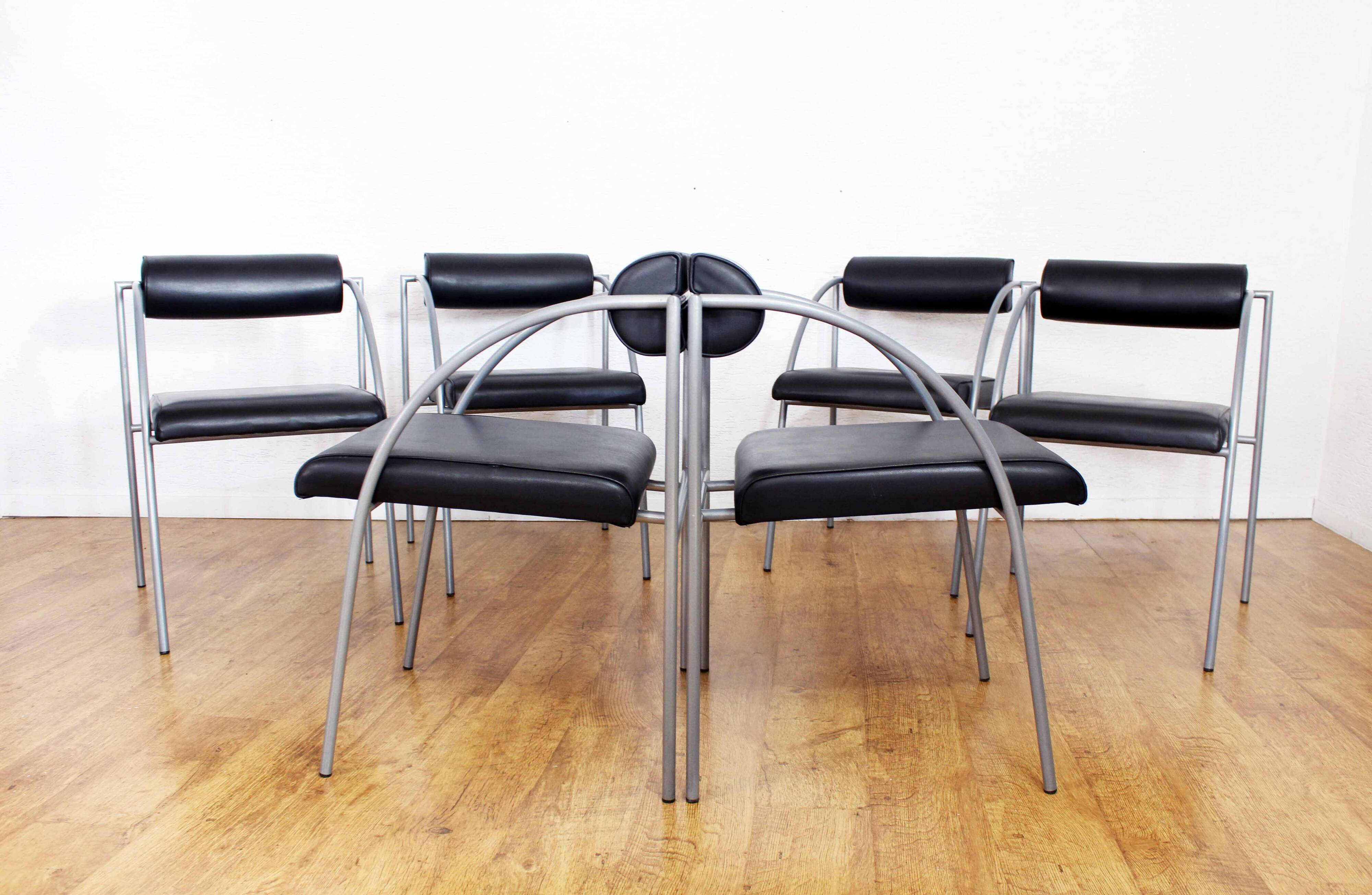 Set of 6 Vienna Chairs by Rodney Kinsman for Bieffeplast