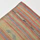 Tapis Kilim en laine tissé main, tons terreux doux, 6 x 11 cm, 169 x 321 cm