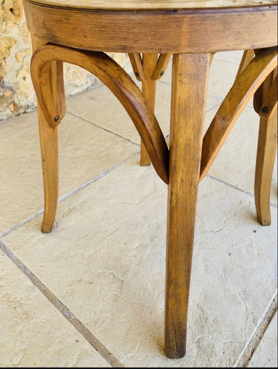 Pair of Vintage Baumann Stools, Model 92, Circa 50s/60s