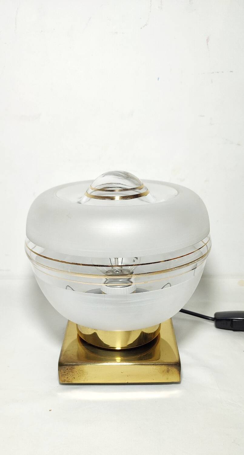 Lampe de table métallique. Espagne, années 1960.