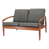 Canapé 2 places en teck Paper Knife de Kai Kristiansen des années 1960, Danemark