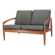 1960s Kai Kristiansen Paper Knife 2-Seater Teak Sofa , Denmark