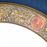 19th century antique round mirror