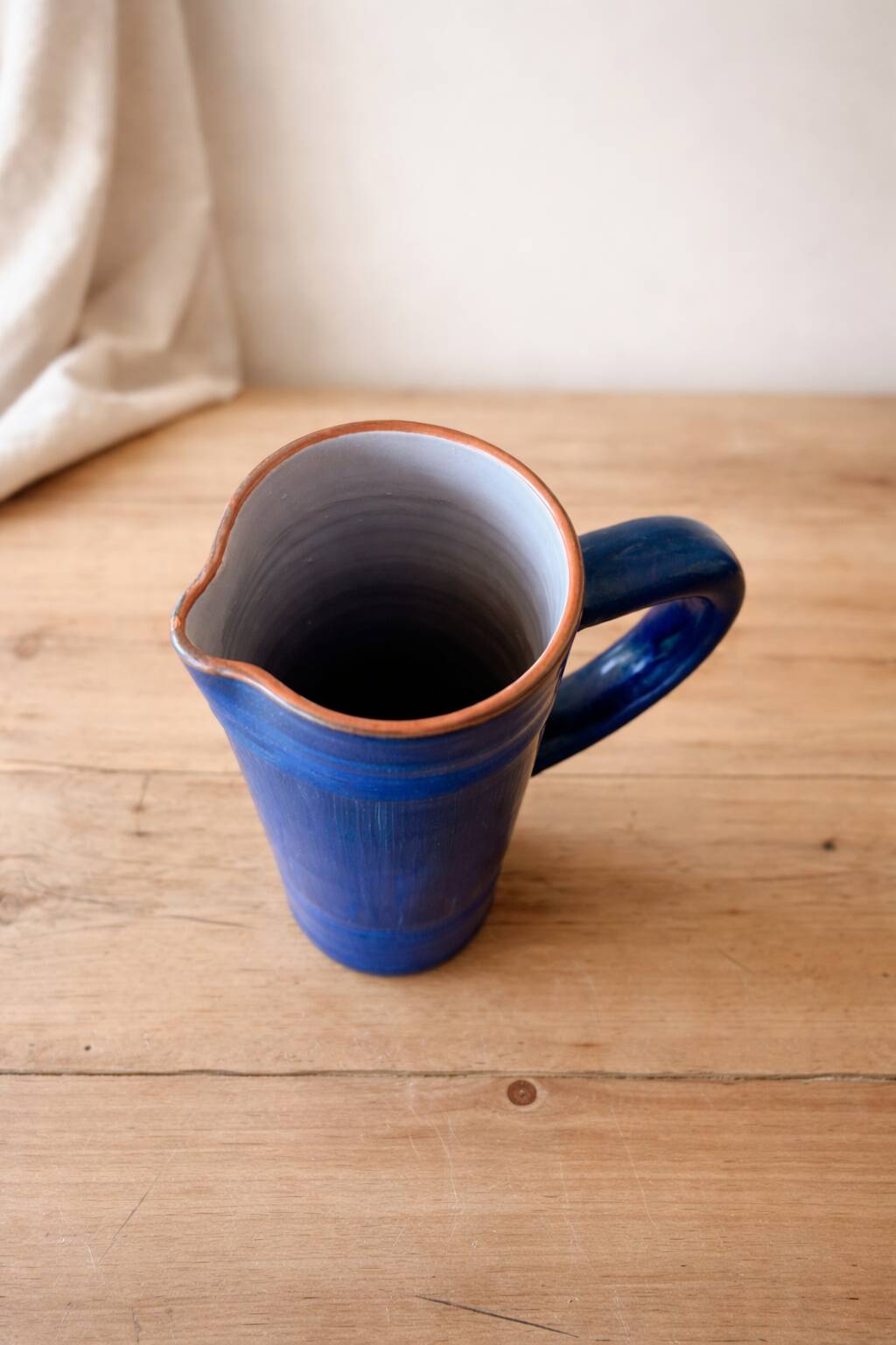 Blue ceramic vase – Vallauris, 20th century