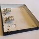 Pair of rectangular wall/ceiling lights in molded glass, 1960s