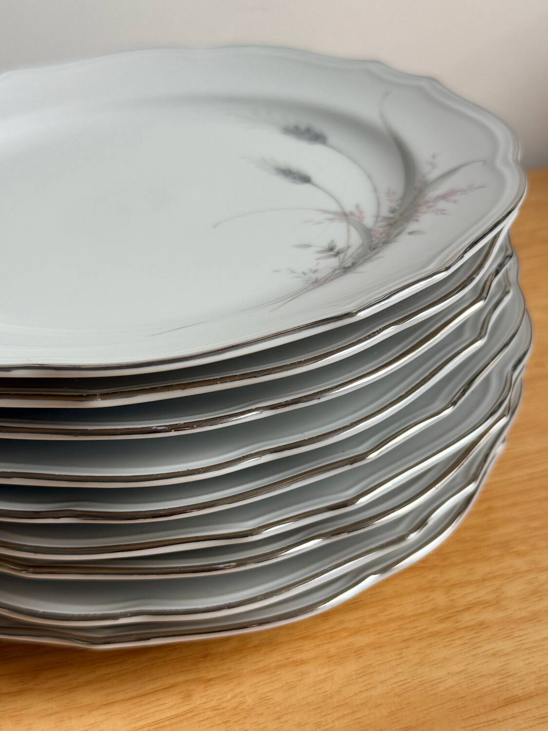 Set of 9 dessert plates – Winterling Röslau Bavaria porcelain, v