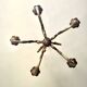 Golden bronze chandelier in Louis XV style