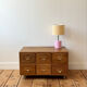 Small antique work cabinet with 6 drawers.