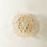Space Age wall or ceiling lamp by Doria Leuchten, bubble glass, 1970s