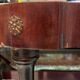 Elegant marble and rosewood console table, Italy, 1950s