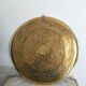 Round tray in old hammered copper, Moroccan, antique
