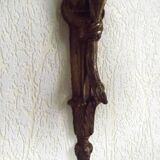 French Bronze Empire Style Ribbon & Bows Wall Light with Frilled Glass Shade 5140