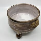 Jacques Pouchain tripod pocket emptier, Dieulefit workshop, French ceramics 1960