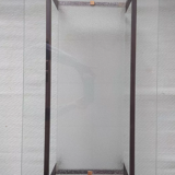 Vintage rectangular glass coffee table