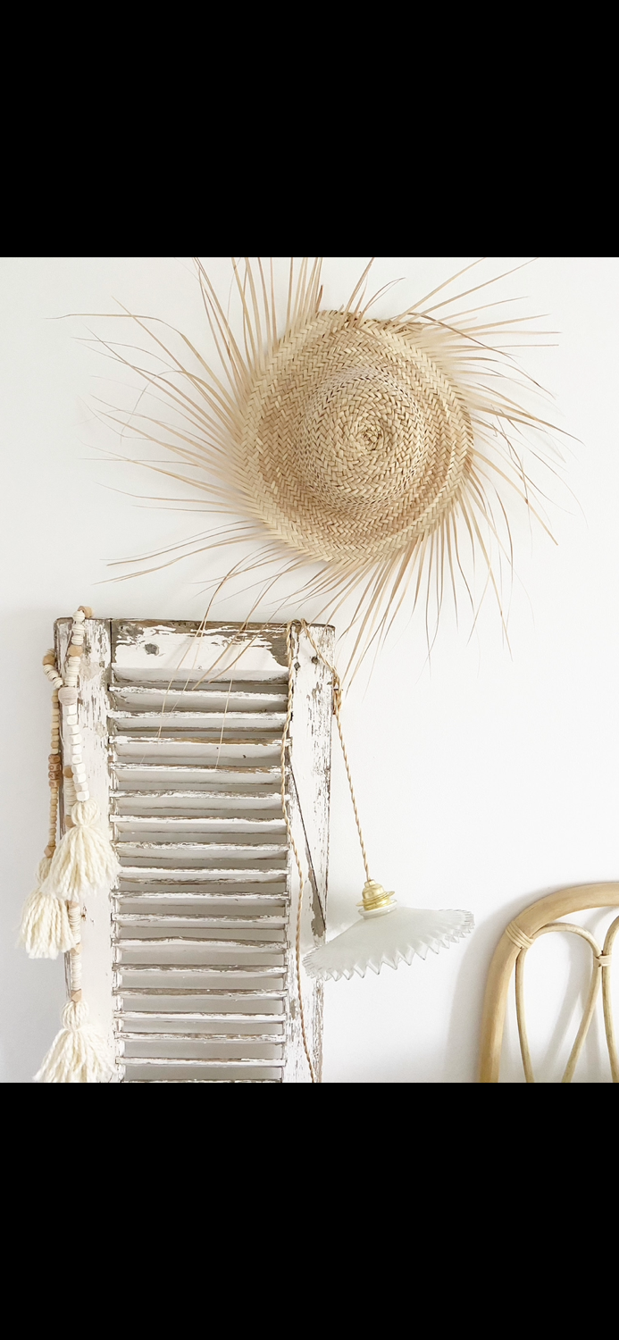 Opaline pendant lamp