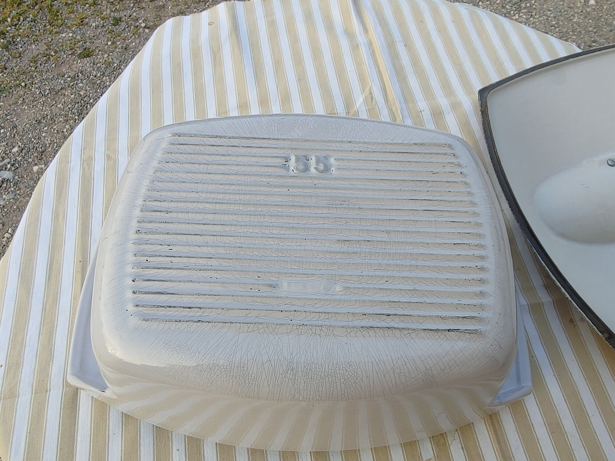 Cocotte Le Creuset 5.5 l Raymond Loewy vintage design 1970