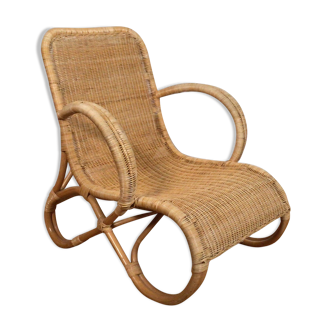 Rattan armchair