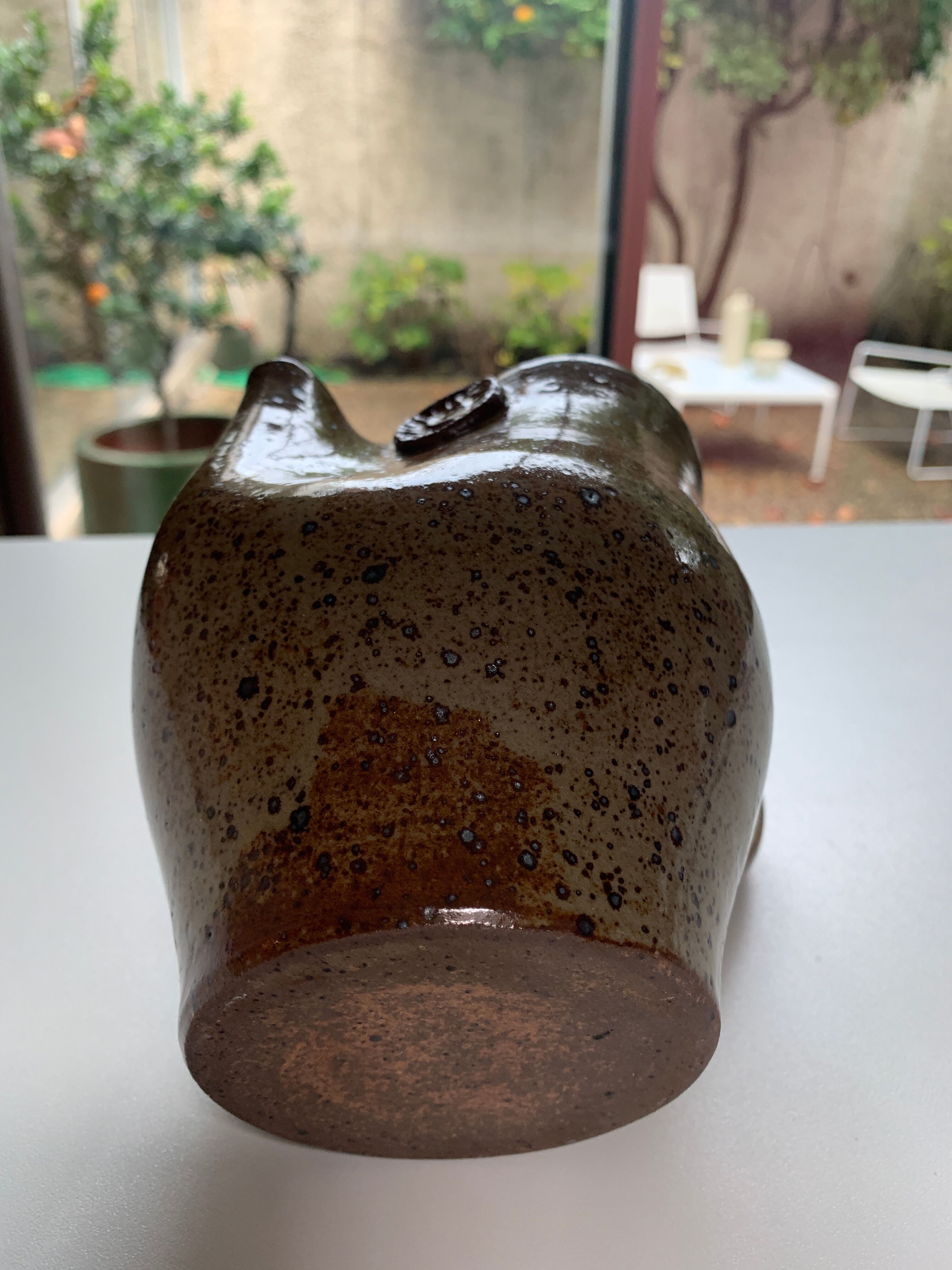 Anthropomorphic pitcher representing an owl