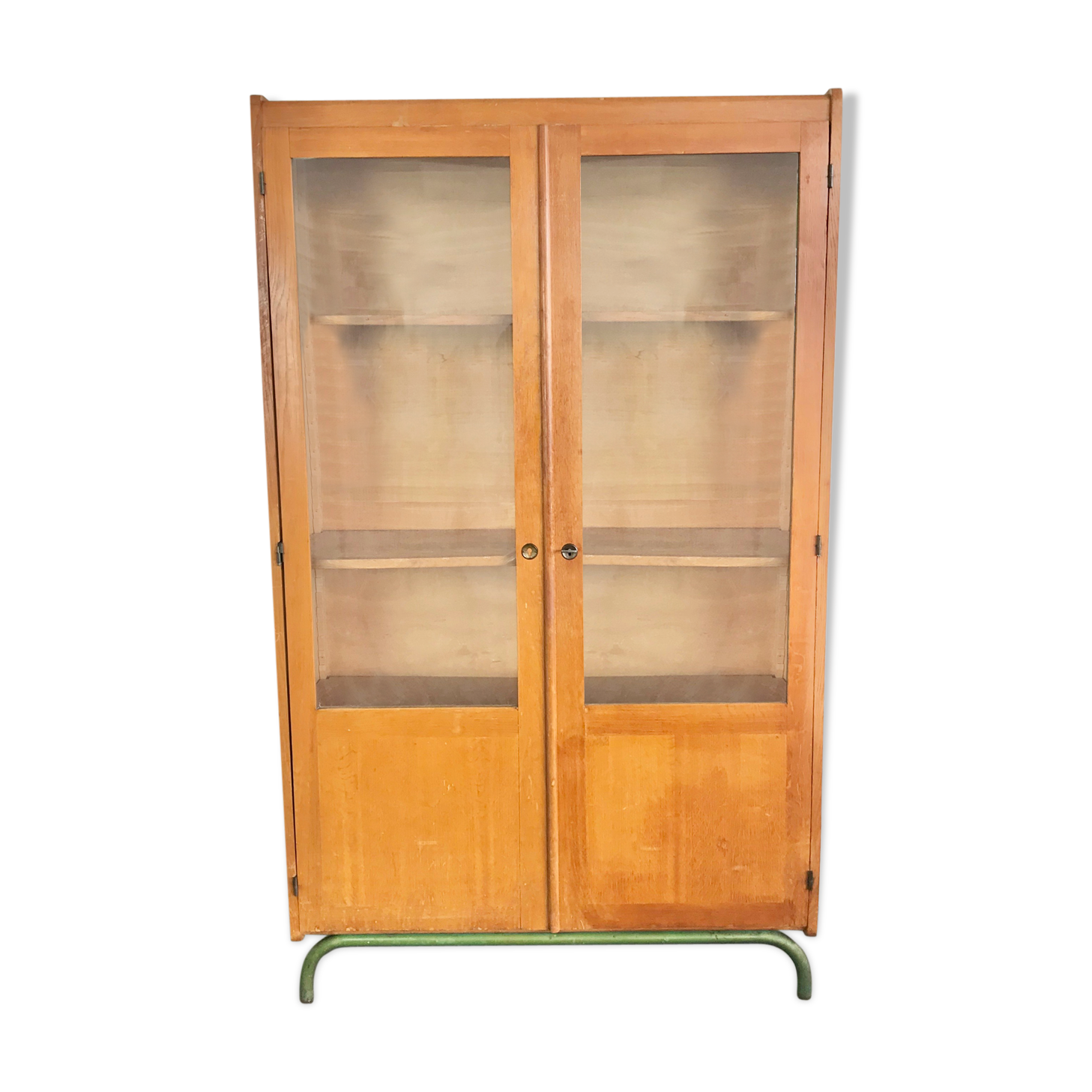 Armoire bibliothèque vitrine école