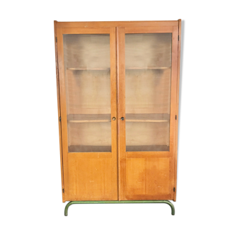 Armoire bibliothèque vitrine école