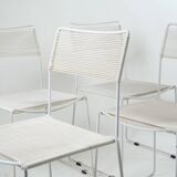 4 chaises Jodi « spaghetti » par Sintesi, Italie 1980