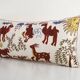 Vintage embroidered cushion cover 46x86 cm