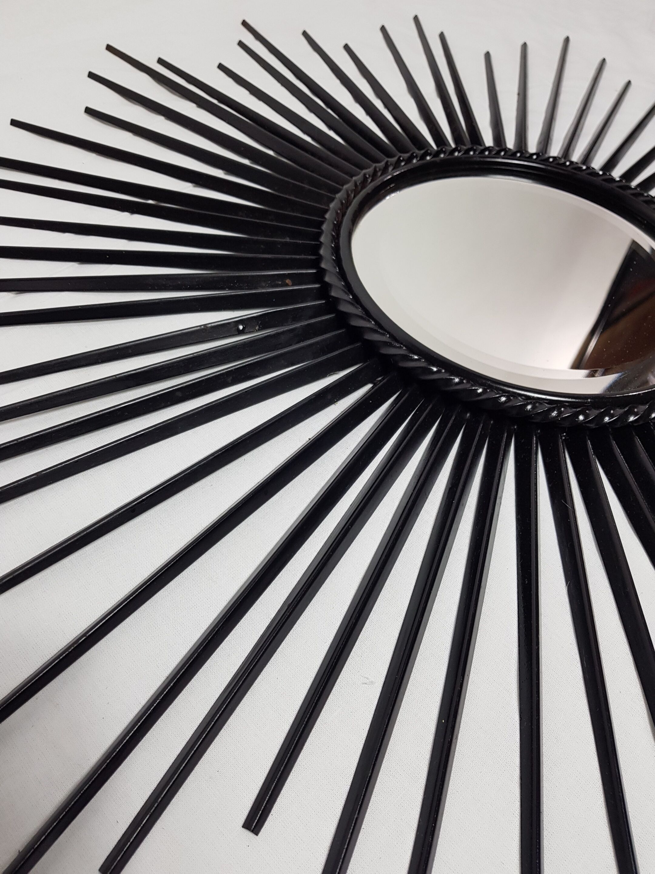 Sun Mirror Chaty Vallauris black 60s - 70cm