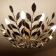 Large Vintage Floral Pendant Light , 1950s