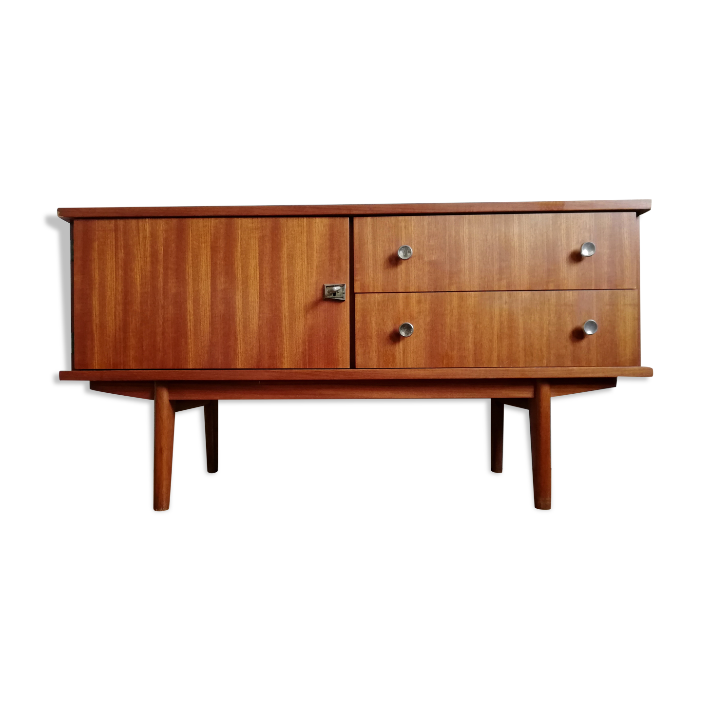 Enfilade furniture tv Scandinavian teak 60s
