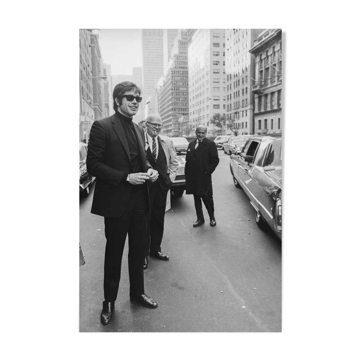 Silver photo print barium Warren Beatty New York 1967. Format 30cmx45cm