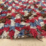 Tapis Berbère Boucherouite coloré - 99 x 160 cm