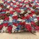 Colorful Boucherouite Berber rug - 99 x 160 cm