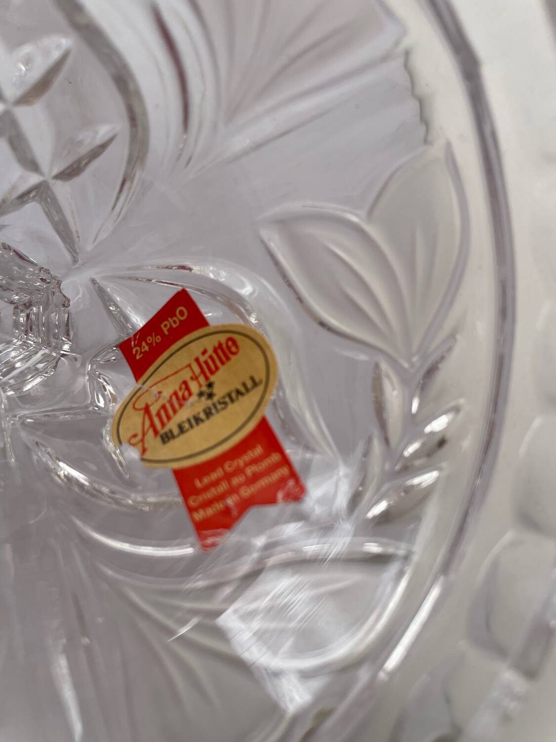 Paire de bougeoirs cristal